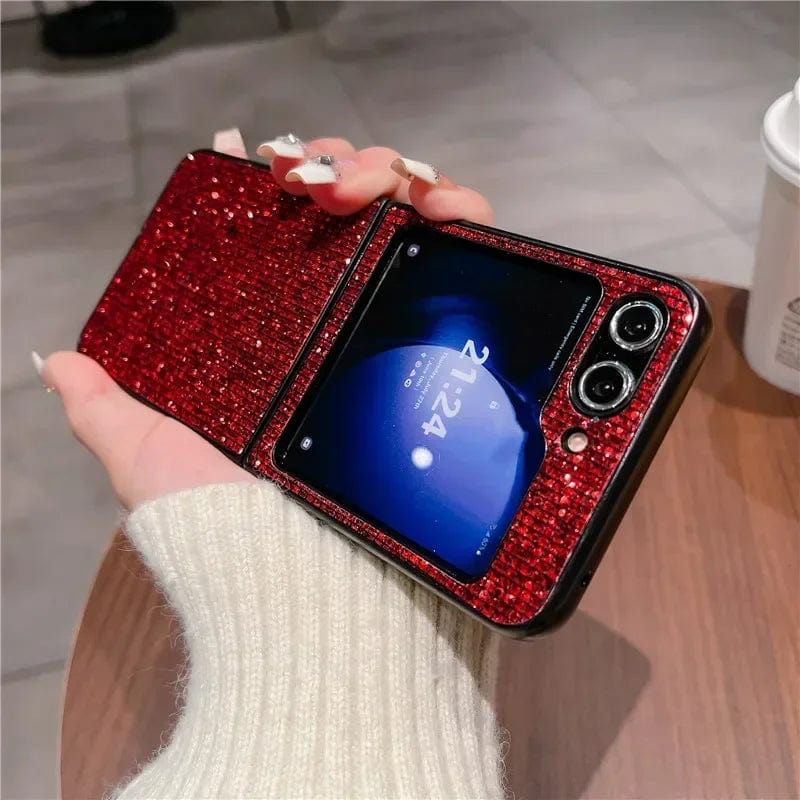Stilvolle Leder Samsung Galaxy Z Flip Hülle
