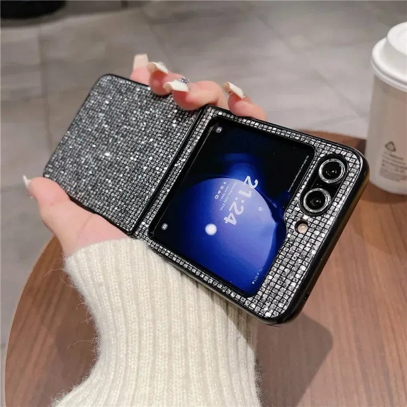Stilvolle Leder Samsung Galaxy Z Flip Hülle