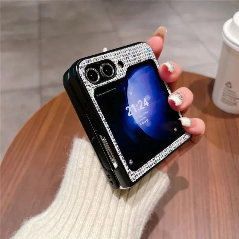 Stilvolle Leder Samsung Galaxy Z Flip Hülle