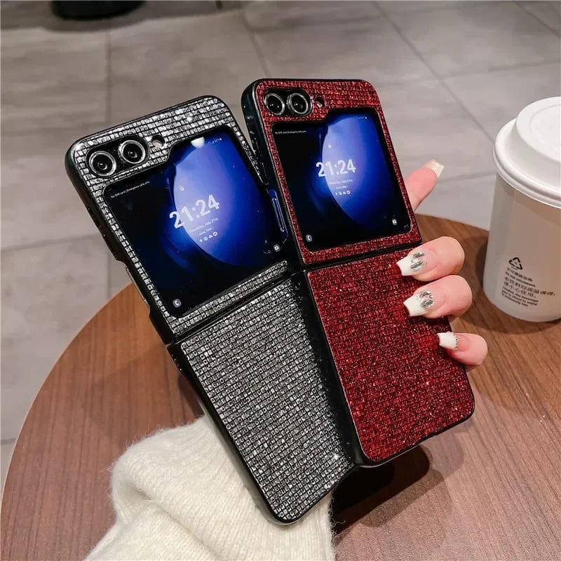 Stilvolle Leder Samsung Galaxy Z Flip Hülle