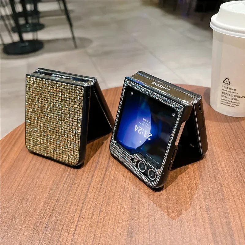 Stilvolle Leder Samsung Galaxy Z Flip Hülle