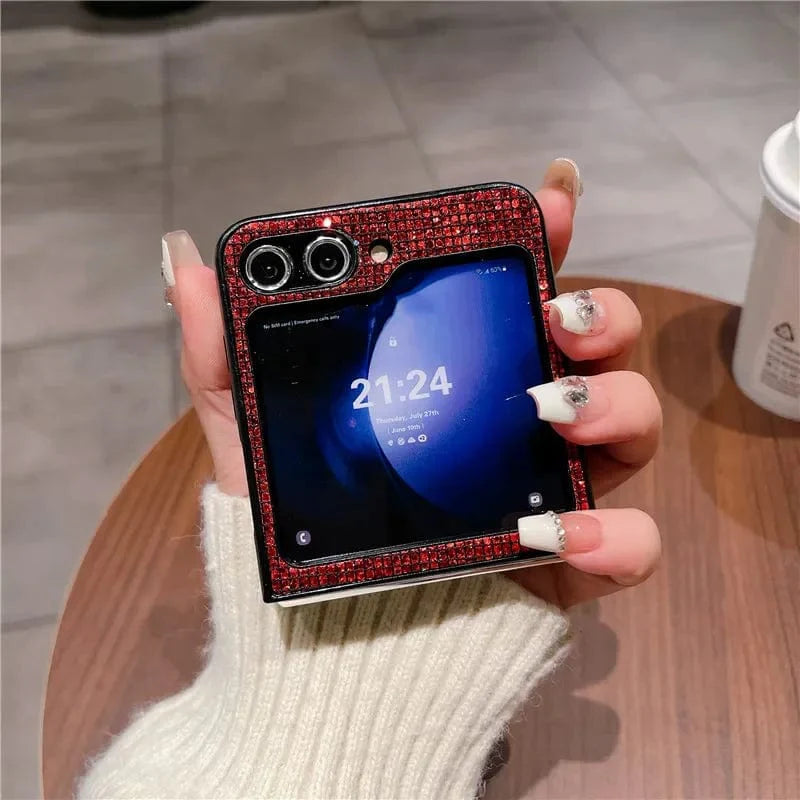 Stilvolle Leder Samsung Galaxy Z Flip Hülle