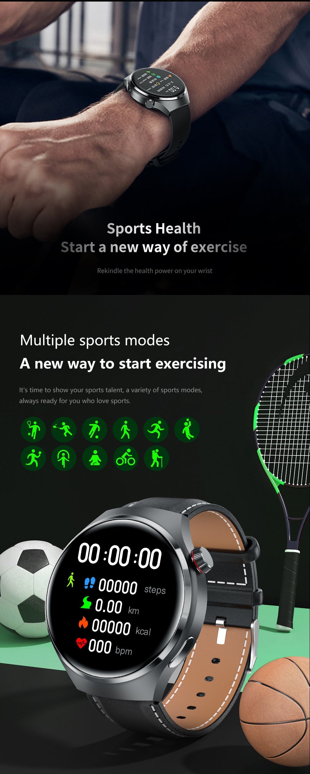 Hochwertiges GT4 Pro Smartwatch Männer: IP68 NFC GPS Tracker, AMOLED 360*360 HD Bildschirm, Herzfrequenz, Bluetooth-Anruf | Limitierte Auflage