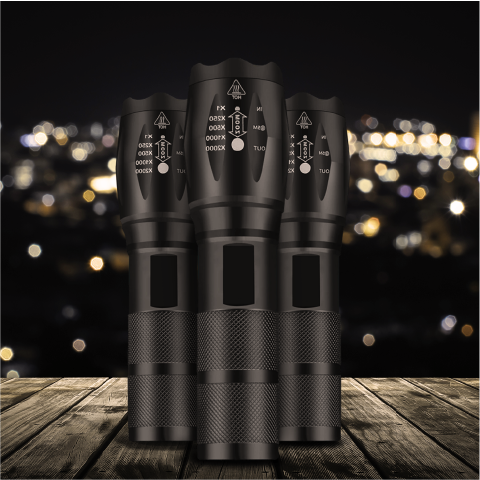 Taktische Taschenlampe für Helligkeit & Sicherheit