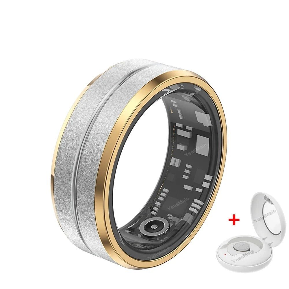Titanium Smart Ring für Damen und Herren mit IPX8 Wasserdichtigkeit, Gesundheitsüberwachung und Leichtgewicht