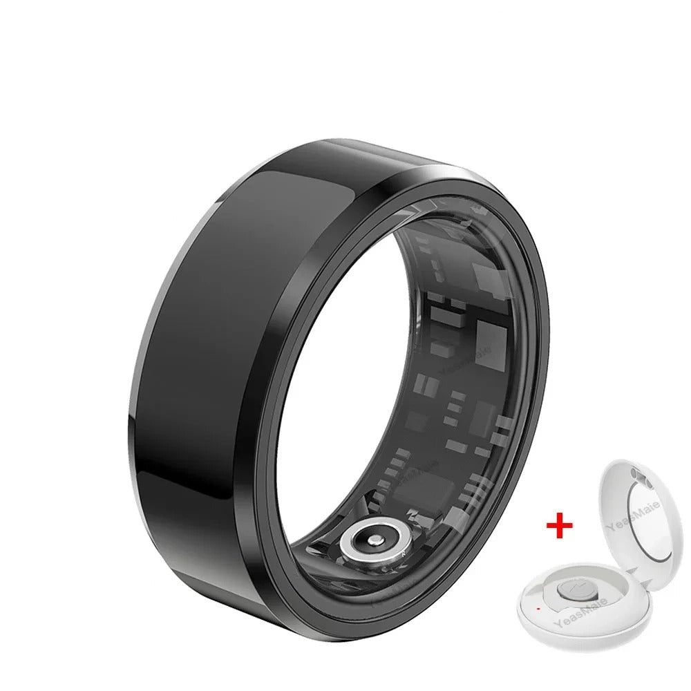 Titanium Smart Ring für Damen und Herren mit IPX8 Wasserdichtigkeit, Gesundheitsüberwachung und Leichtgewicht