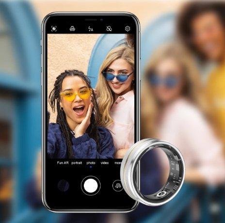 Titanium Smart Ring für Damen und Herren mit IPX8 Wasserdichtigkeit, Gesundheitsüberwachung und Leichtgewicht