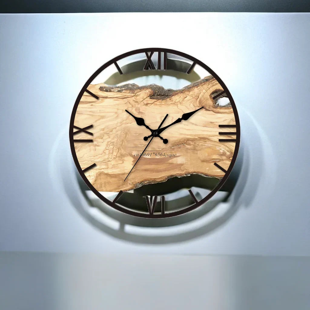 Transparente Wanduhr - Modernes Design