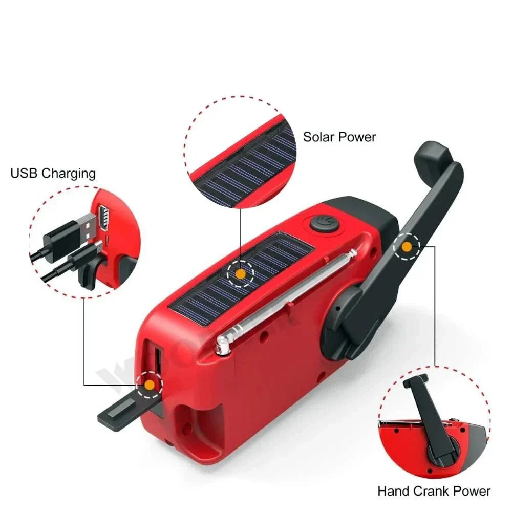 All-in-One Notfallradio mit Solarenergie & Powerbank – Sei jederzeit und überall vorbereitet