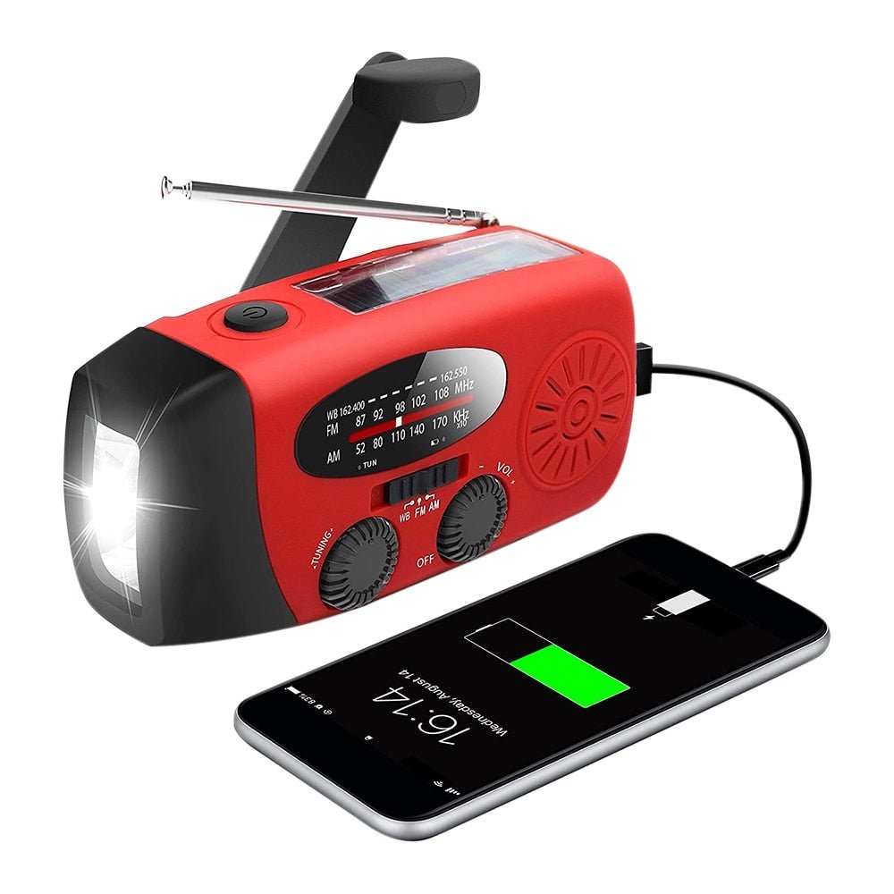 All-in-One Notfallradio mit Solarenergie & Powerbank – Sei jederzeit und überall vorbereitet