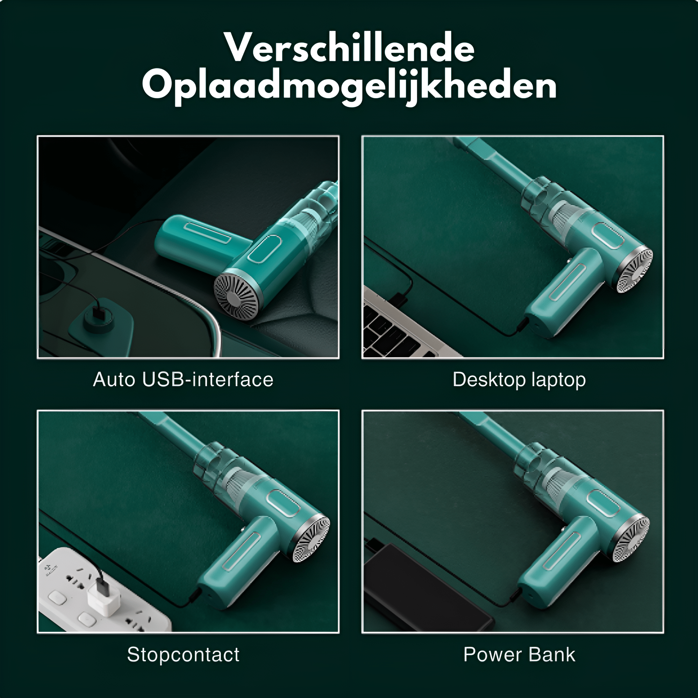 PowerCleaner – Kabelloser Auto-Staubsauger