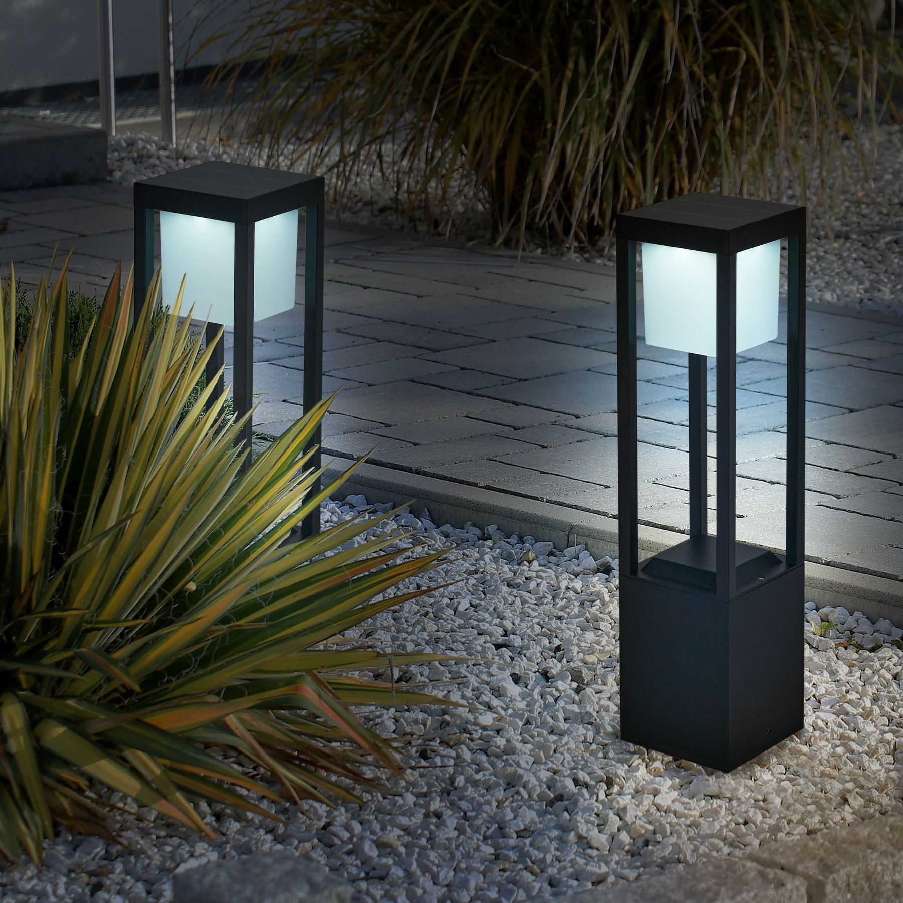 Nimbus Cube | Außen-Solarleuchte 60cm IP54 LED