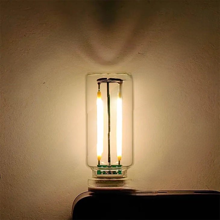 USB Touch-Control Glühlampe – Set von 2 5V Glühbirnen zum Erzeugen einer warmen und gemütlichen Atmosphäre mit stilvoller Filamentbeleuchtung