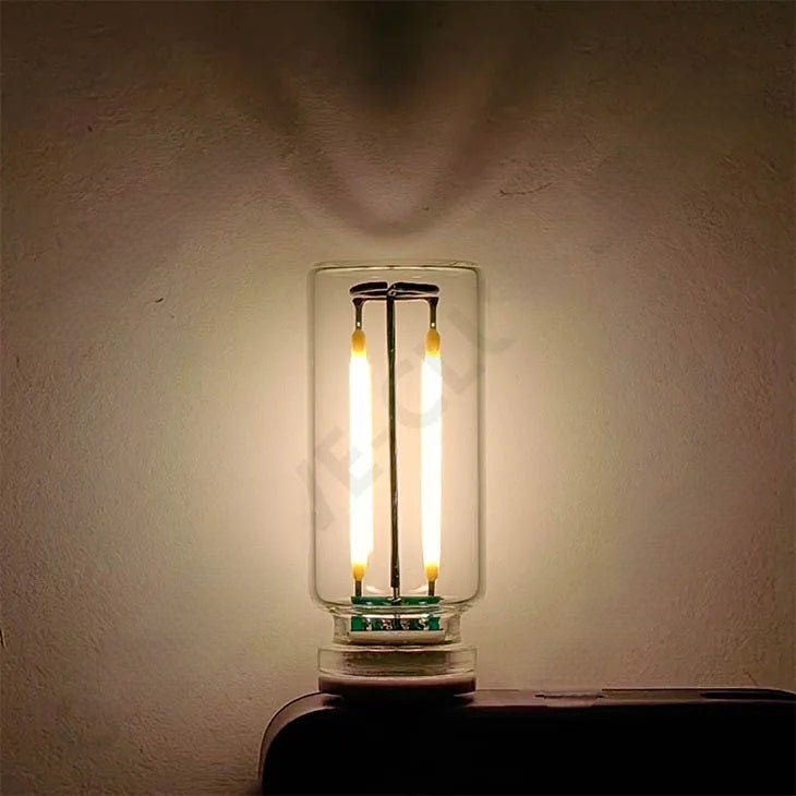 USB Touch-Control Glühlampe – Set von 2 5V Glühbirnen zum Erzeugen einer warmen und gemütlichen Atmosphäre mit stilvoller Filamentbeleuchtung