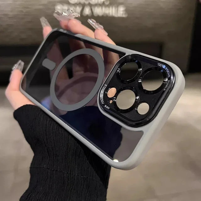 TinSafe | Getönte stoßfeste magnetische iPhone-Hülle