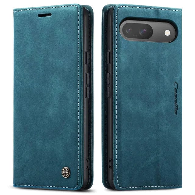 Slim Magnetic Leather Case Für Google Pixel