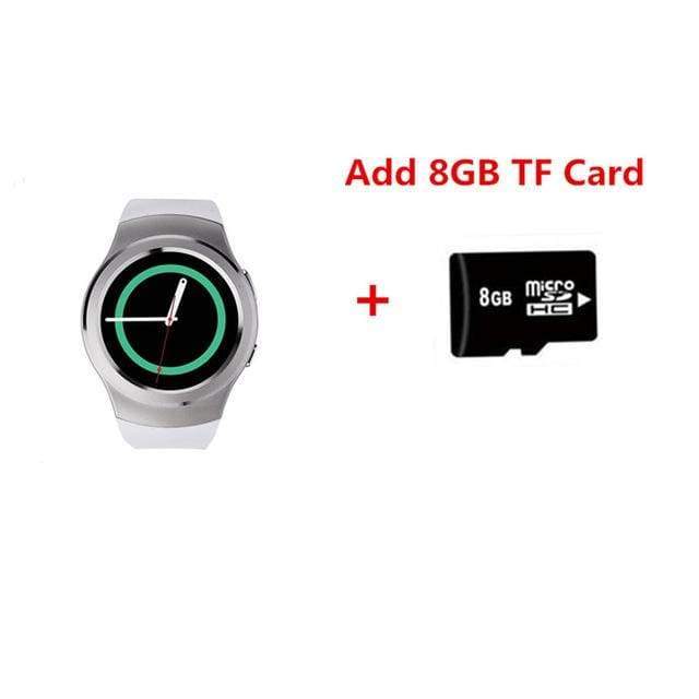 S2 Smartwatch Sport mit rundem AMOLED-Display, Android- & iOS-Kompatibilität und Anruf- & Nachrichtenfunktion