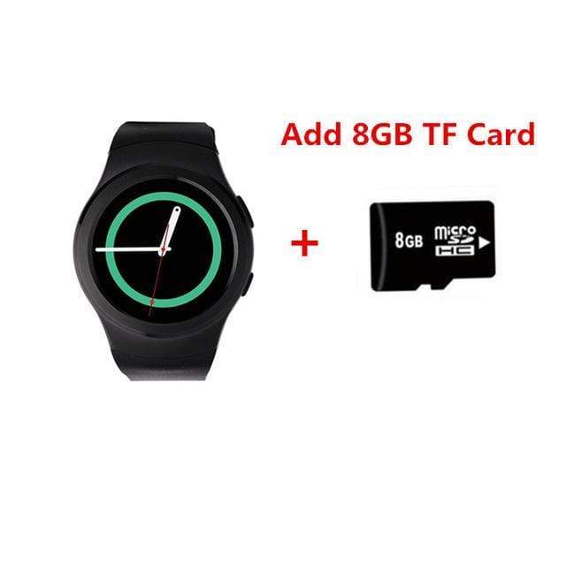 S2 Smartwatch Sport mit rundem AMOLED-Display, Android- & iOS-Kompatibilität und Anruf- & Nachrichtenfunktion