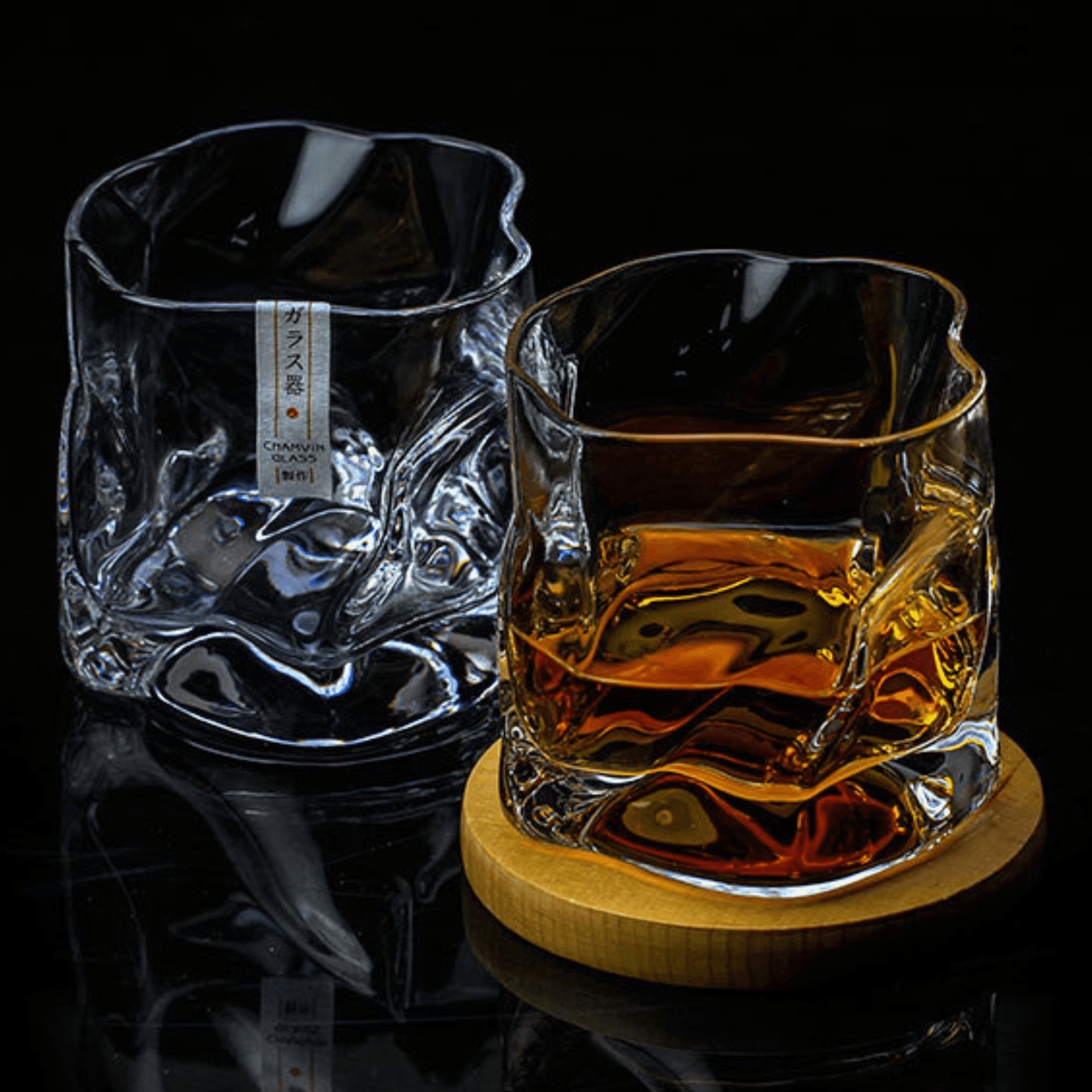 Japanischer Whiskybecher | Falten Design Edo Kiriko