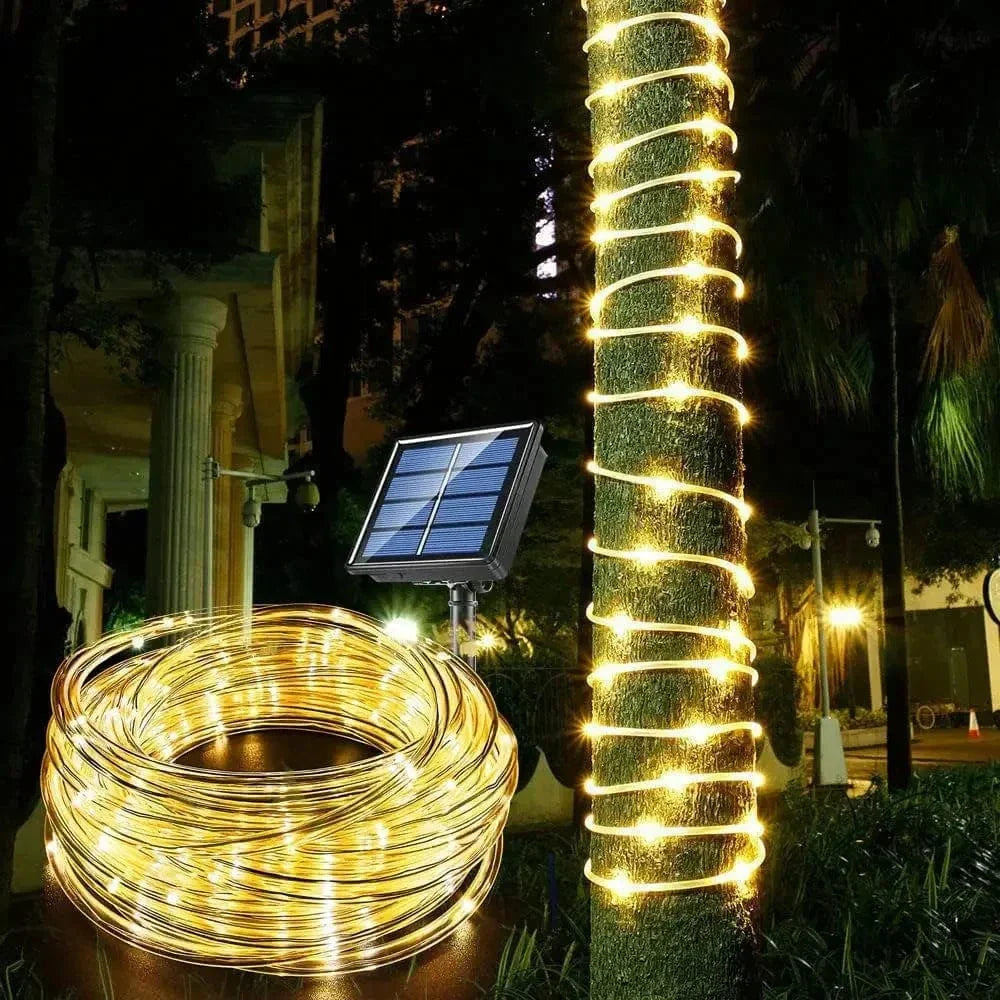 Solar Lichterkette Outdoor | Wasserdicht mit 300 LEDs und 8 Modi