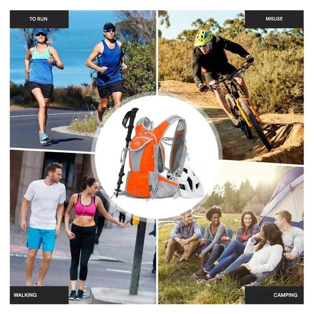 Wasserdichter Rucksack mit Wasserblase für Abenteuer