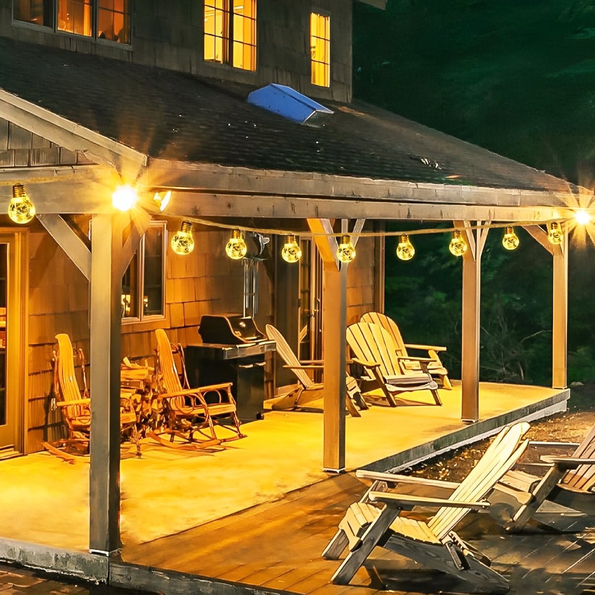 Solarbetriebene Weihnachts lichter für den Außenbereich mit 16 LED-Birnen