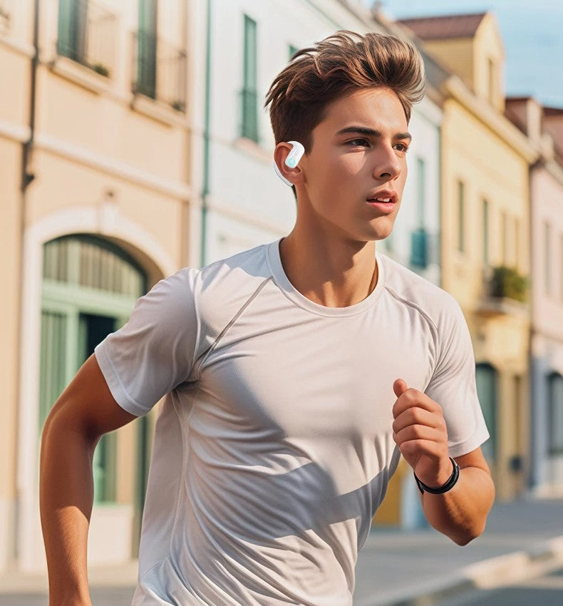 Open-Ear Wireless Bluetooth Headset – 5.4 180° drehender Sport- und Business-Kopfhörer mit Mikrofon