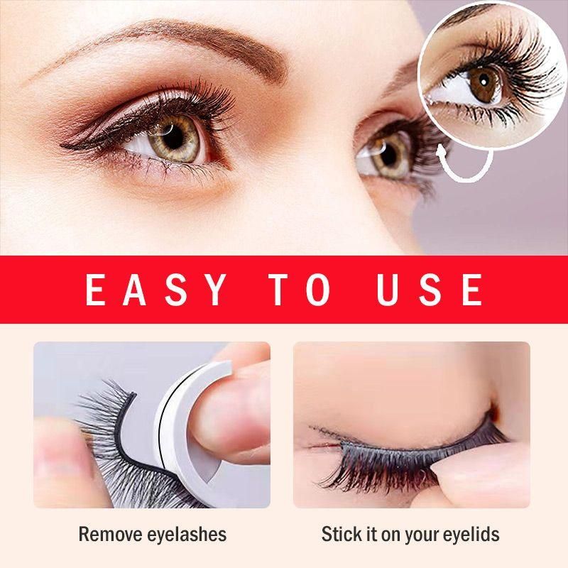 Selbstklebende Wimpern - Keine Kleber erforderlich - Wiederverwendbar