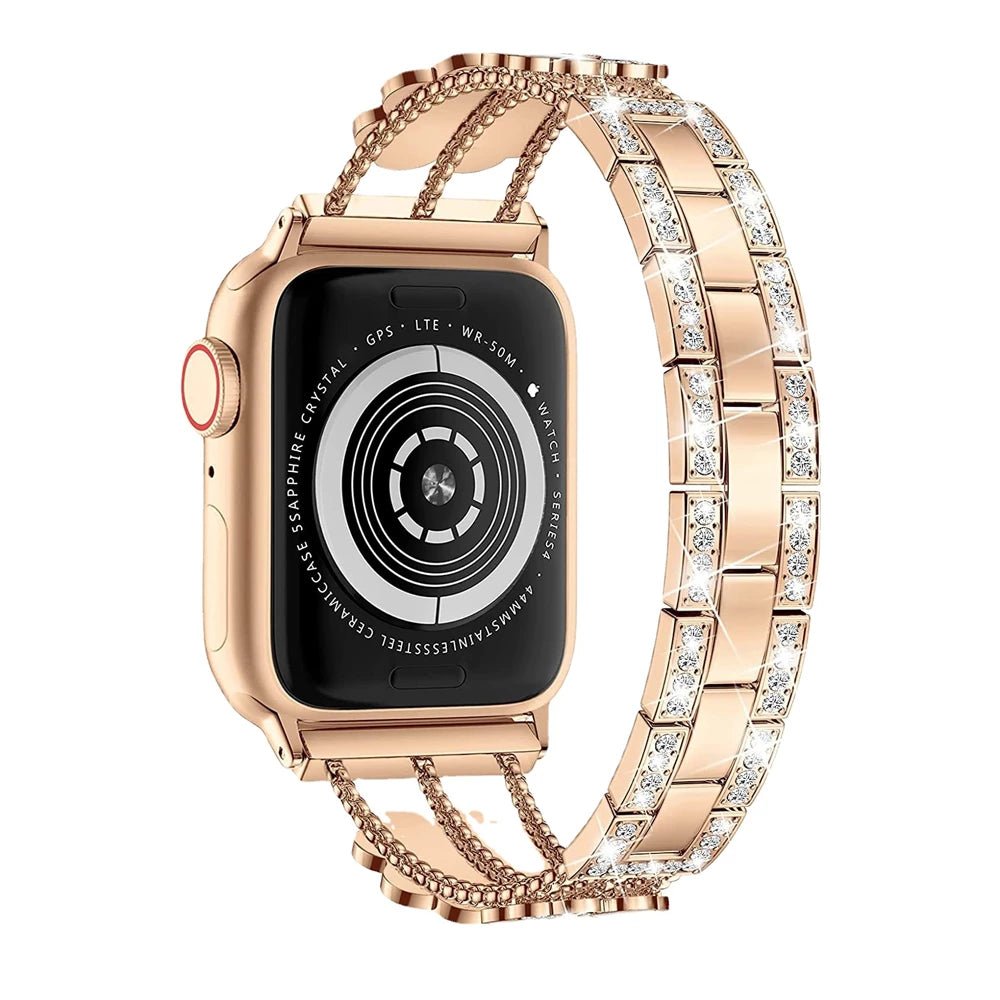 Damen Lucky Clover Strass Apple Watch Band