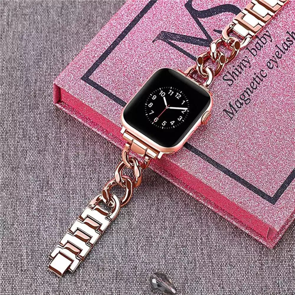 Moderne Edelstahl Apple Watch Band für Damen