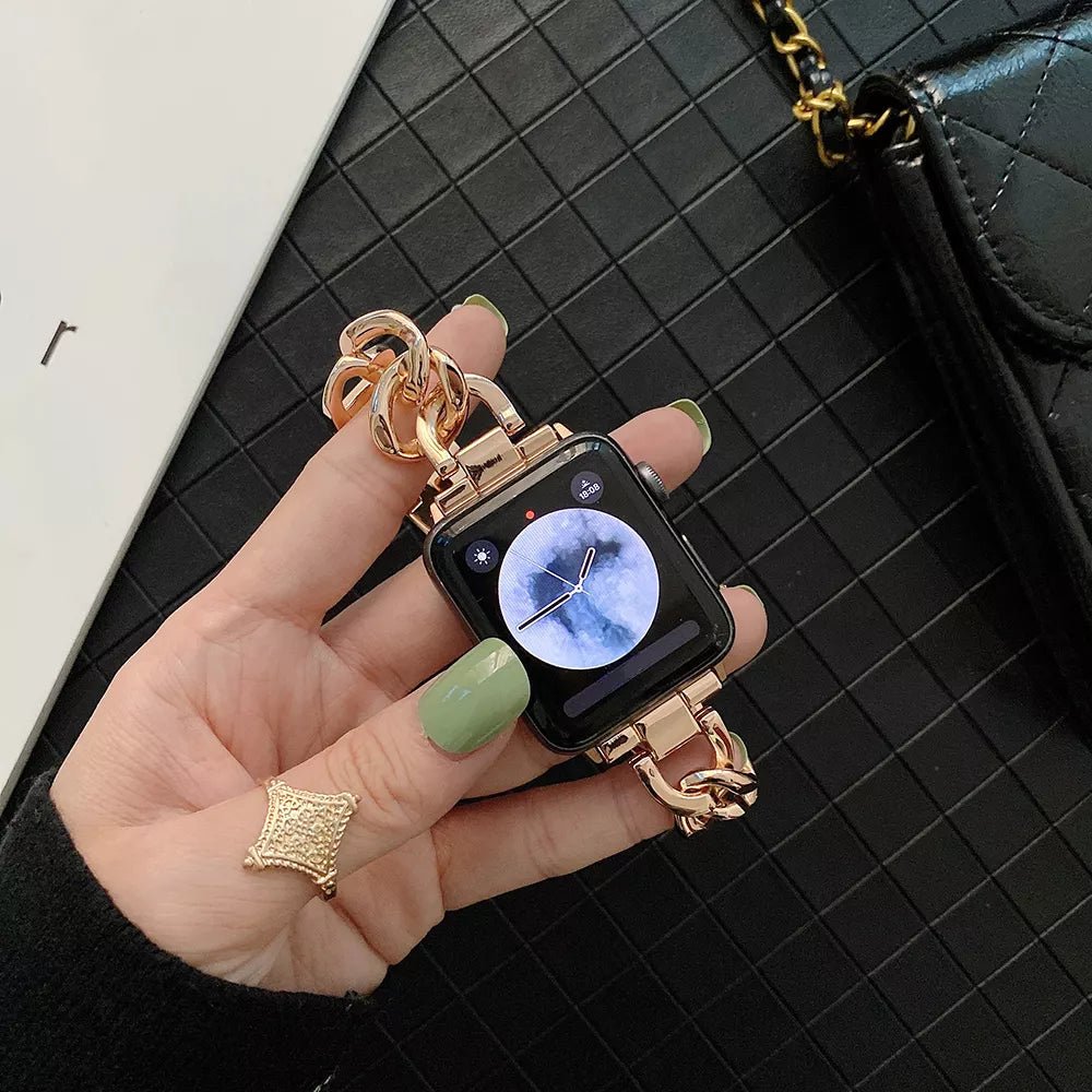 Moderne Edelstahl Apple Watch Band für Damen