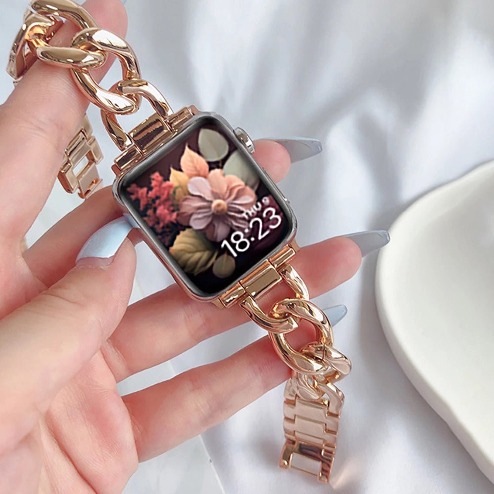 Moderne Edelstahl Apple Watch Band für Damen