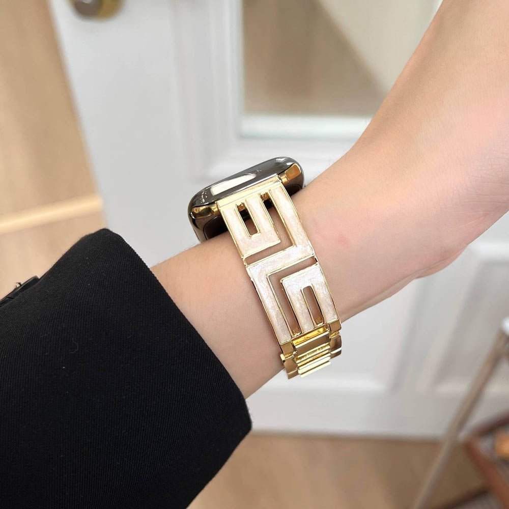 Damen Quadrat-Glieder Edelstahl Apple Watch Band