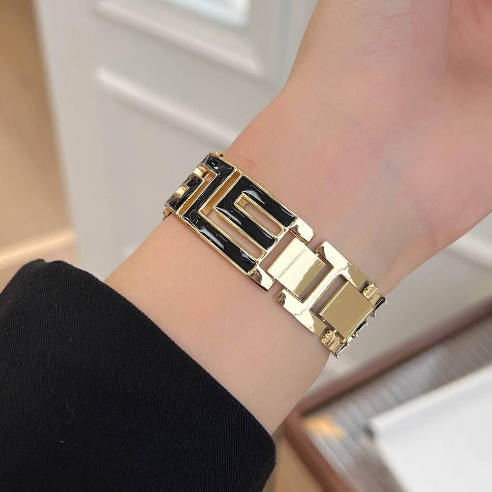 Damen Quadrat-Glieder Edelstahl Apple Watch Band