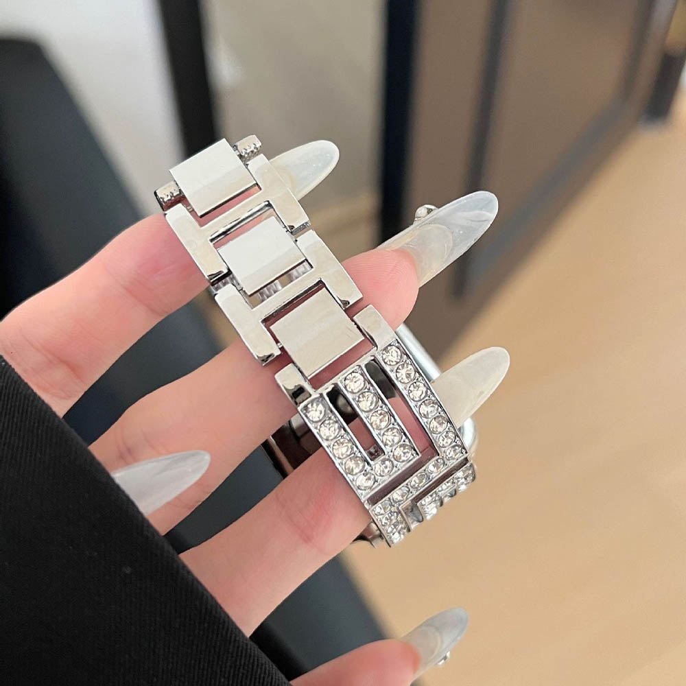 Damen Quadrat-Glieder Edelstahl Apple Watch Band