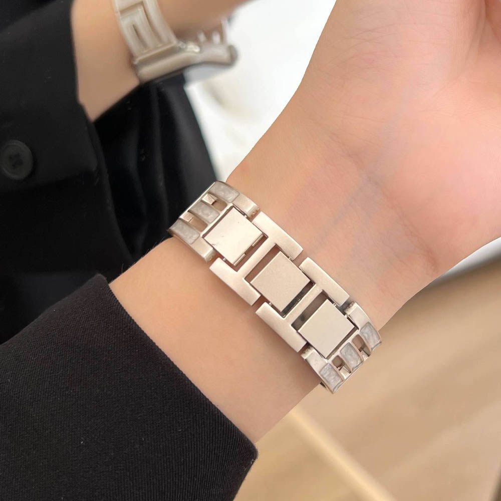 Damen Quadrat-Glieder Edelstahl Apple Watch Band