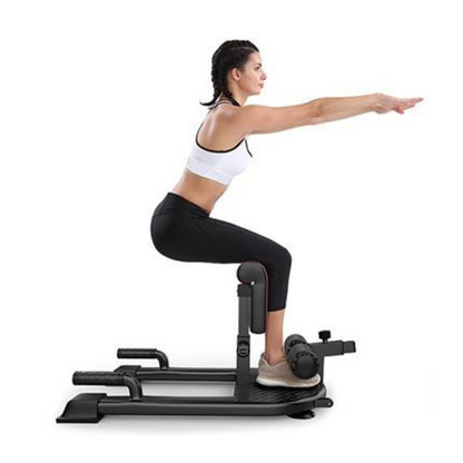 Sissy Squat Fitnessgerät 3-in-1 – Kniebeuge- &amp; Sit-Up-Station