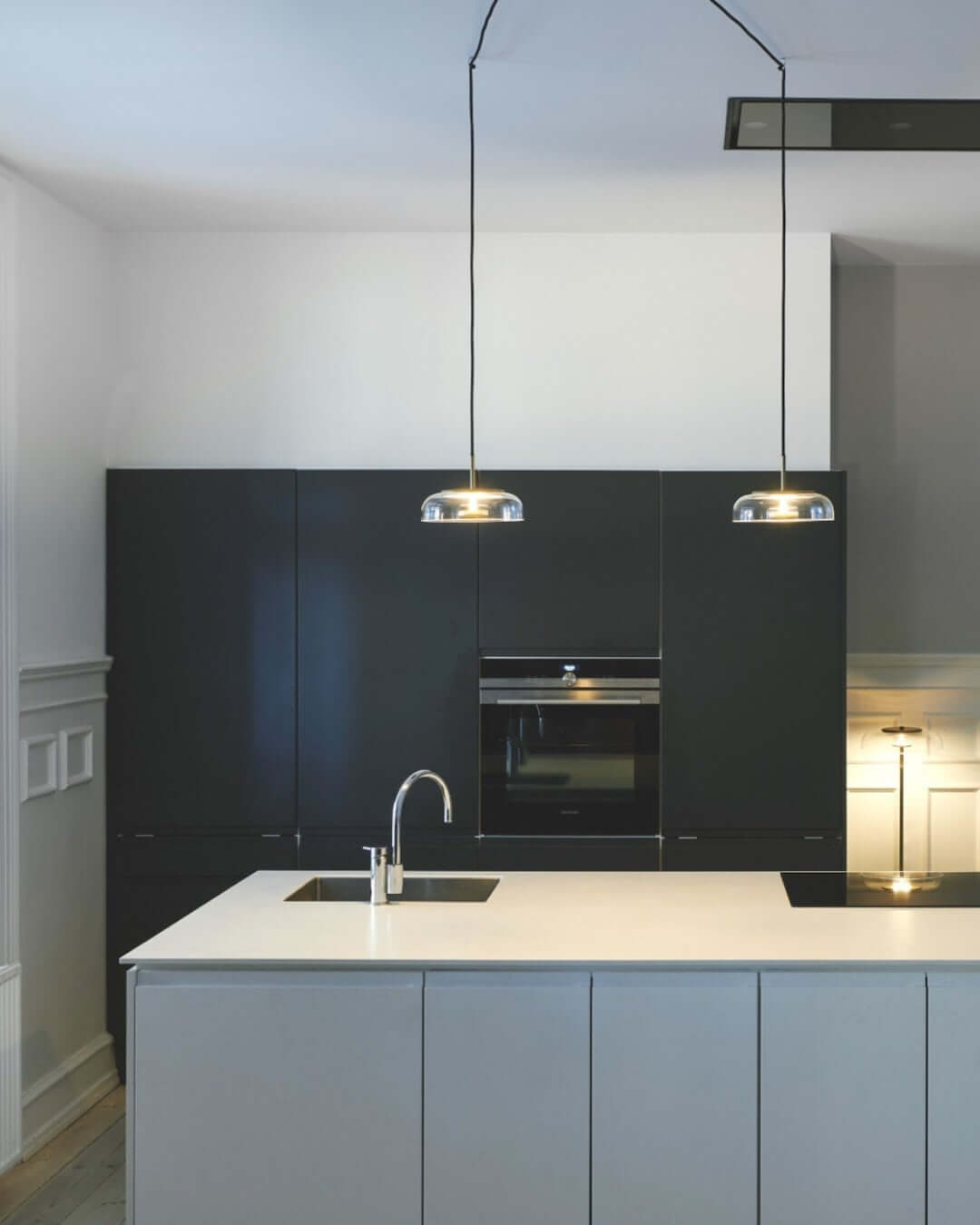Moderne Pendelleuchte - Messing &amp; Glas