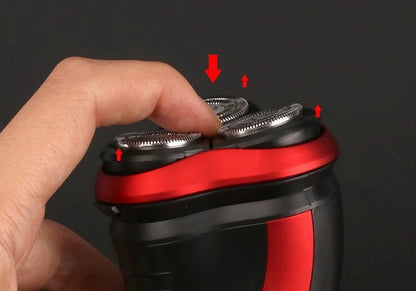 Herren Rasierer Rotary Waterproof Elektrischer Rasierer Pop-Up Trimmer Nass Trocken Kabellos