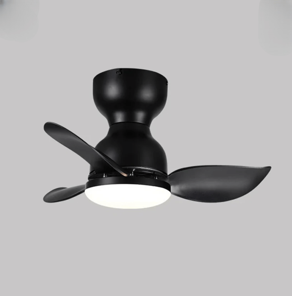 Moderner 46cm Deckenventilator mit LED-Licht
