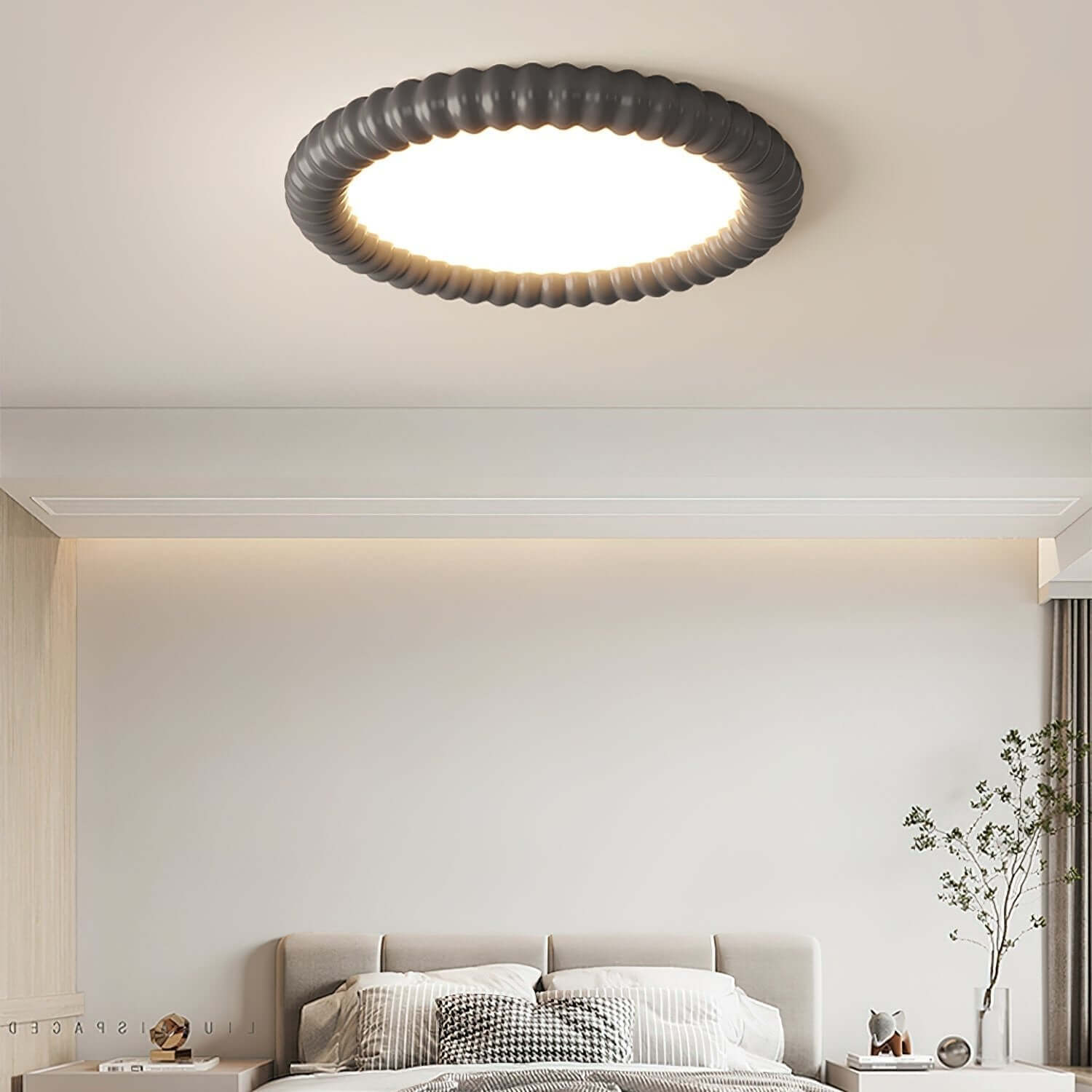 Moderne LED Deckenleuchte - Wellen-Design