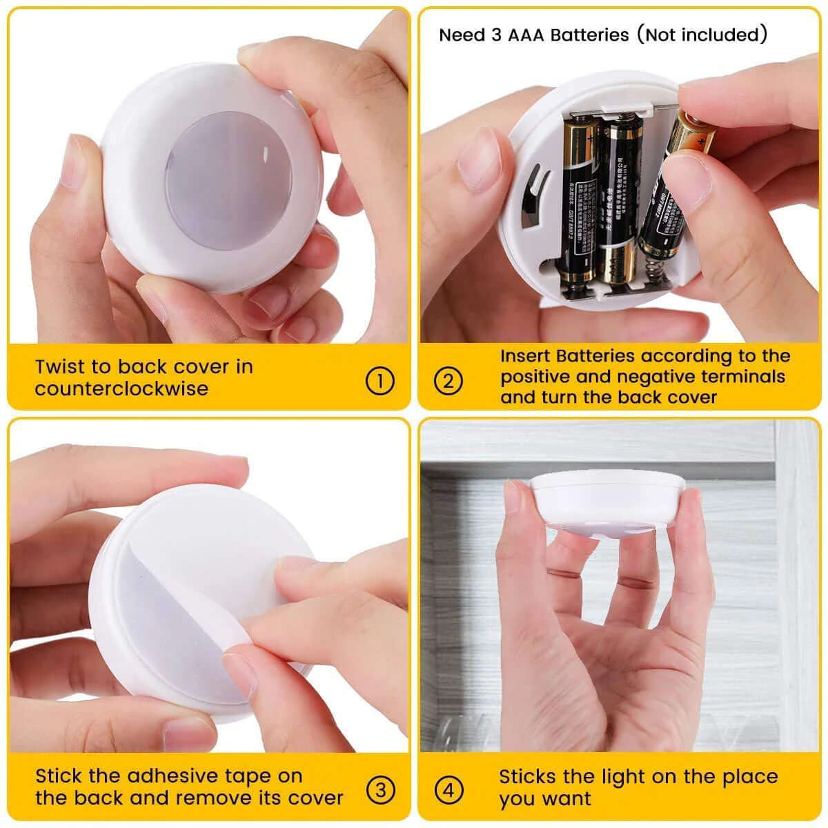 LED Nachtlicht Schrankleuchte mit Fernbedienung