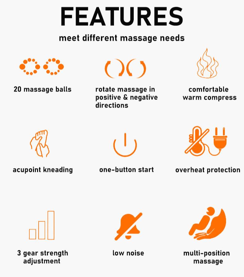Shiatsu Fußmassagegerät mit Wärme &amp; Tiefenknetung