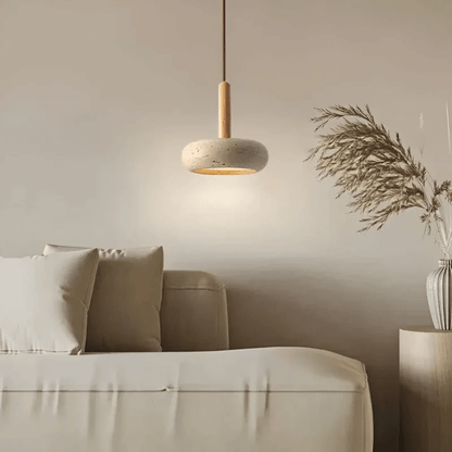 LED Deckenleuchte Retro Design Holzoptik