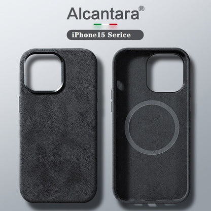 Italienische Alcantara Magnetische Hülle für Iphone