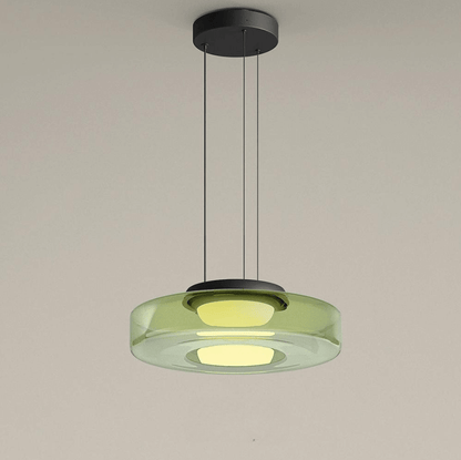 Moderne Glas-Hängeleuchte im Bauhaus-Stil