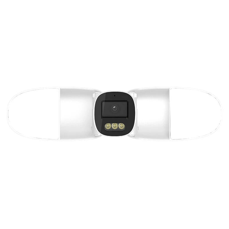 4MP WLAN-Sicherheitsflutlichtkamera, 10W Außen-IP-Netzwerk-CCTV, Nachtsicht, PTZ, Zwei-Wege-Intercom, Video-Wiedergabe, EU-Stecker
