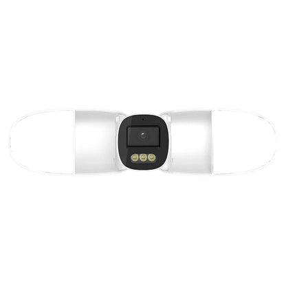 4MP WLAN-Sicherheitsflutlichtkamera, 10W Außen-IP-Netzwerk-CCTV, Nachtsicht, PTZ, Zwei-Wege-Intercom, Video-Wiedergabe, EU-Stecker