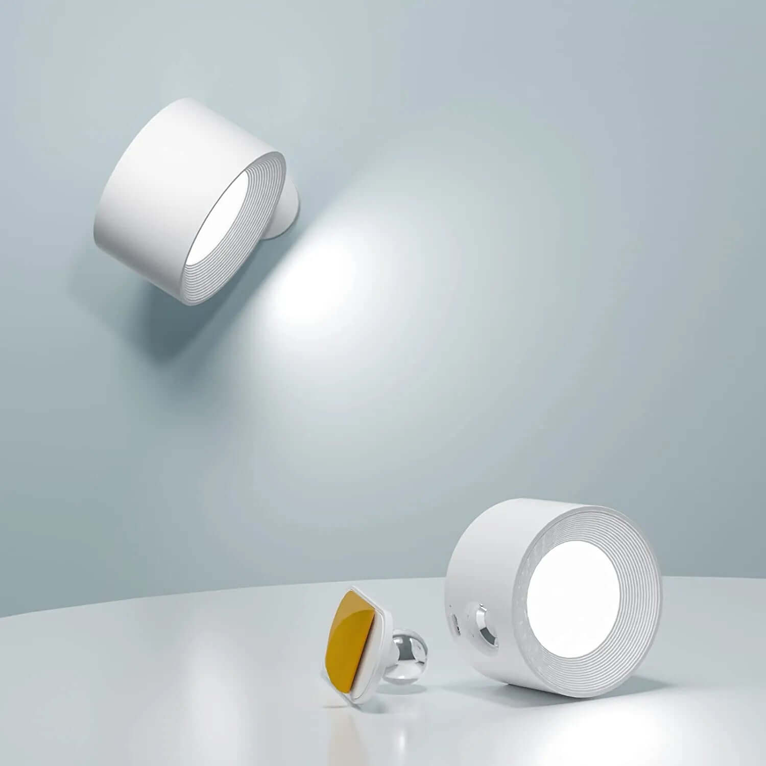 Kabellose LED Wandleuchte mit 360° Rotation