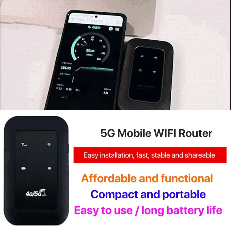Mobiler 5G WLAN-Router | Tragbarer Hochgeschwindigkeits-Router
